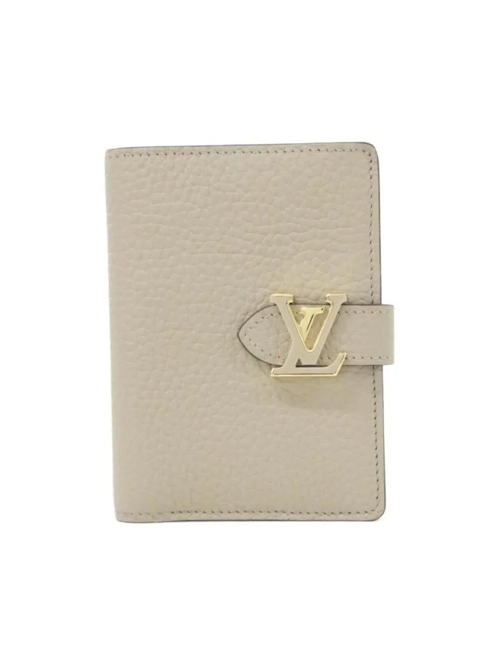 Louis Vuitton Taurillon LV Vertical Wallet Compact